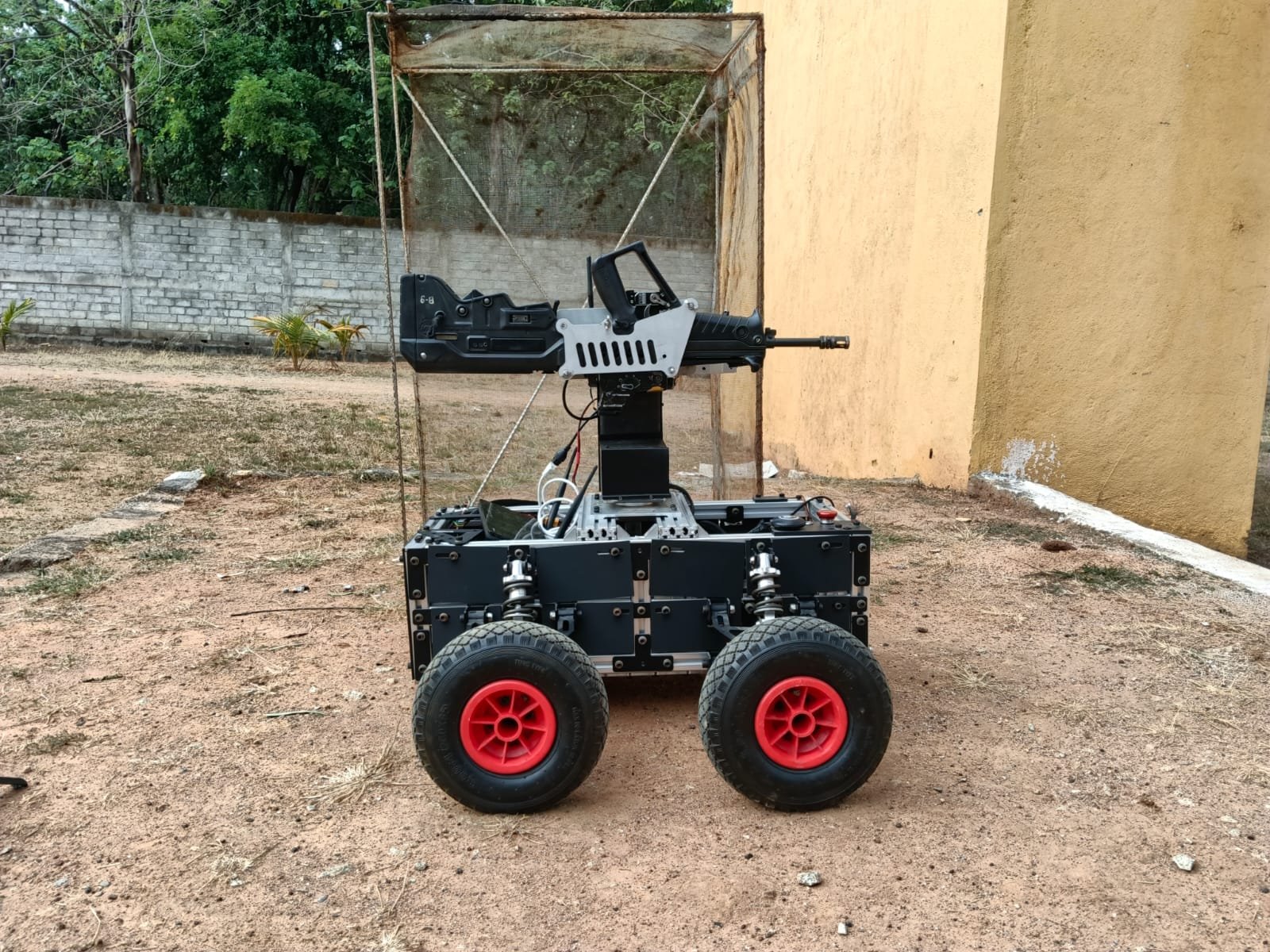Vishwatronix Fits Remote Weapon Mount to Mahindra's Armado Armoured Vehicle | Vishwatronix